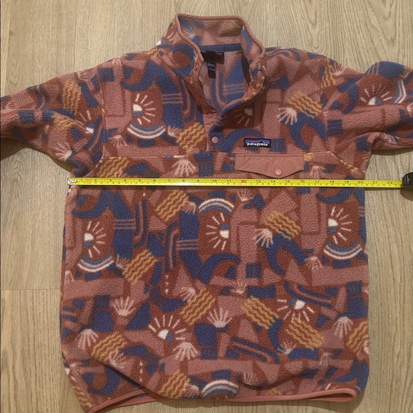 Women’s Patagonia Synchilla Snap-T Fleece Pullover Canyon Block Big Sisu Brown - Picture 6 of 6